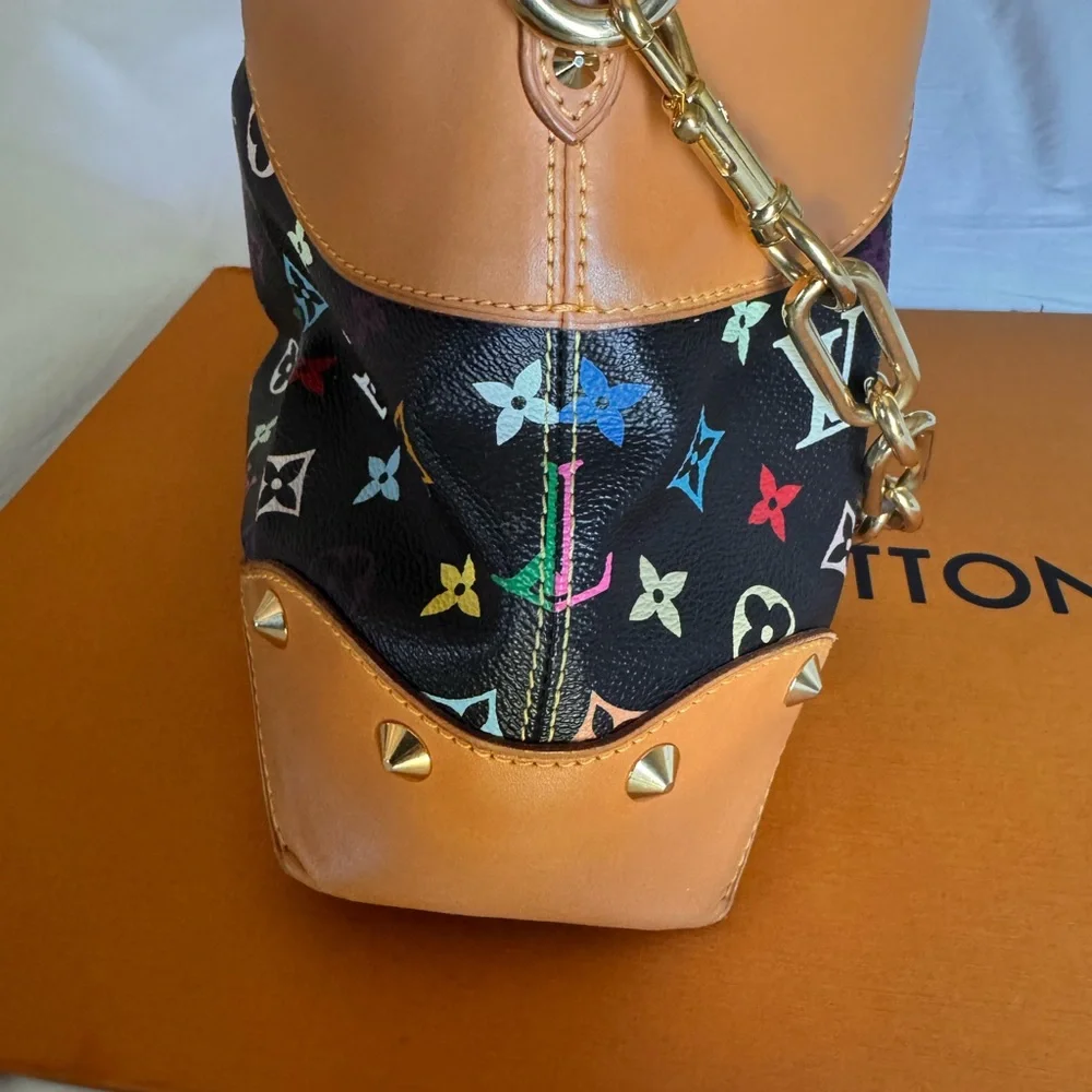 Louis Vuitton Multicolor Monogram Bag Judy Vintage Authentic - Picture 6 of 13